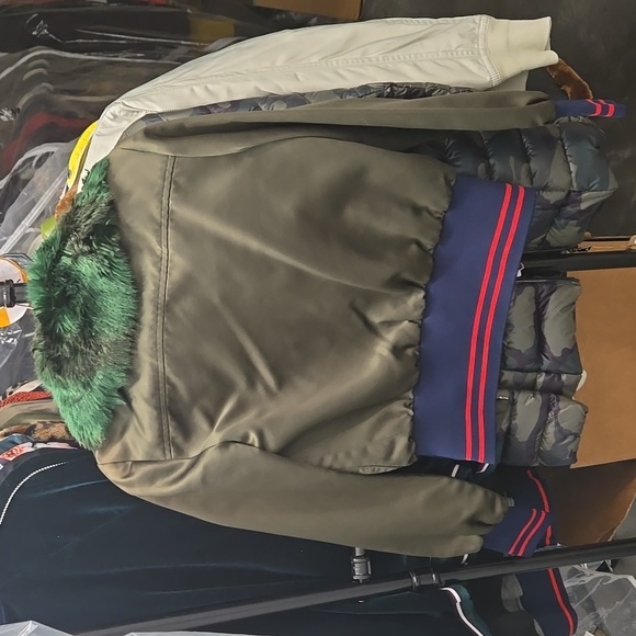 Harvey Faircloth Bomber Jacket with Faux Fur Collar | Size 2 | Made in USA - Picture 5 of 6